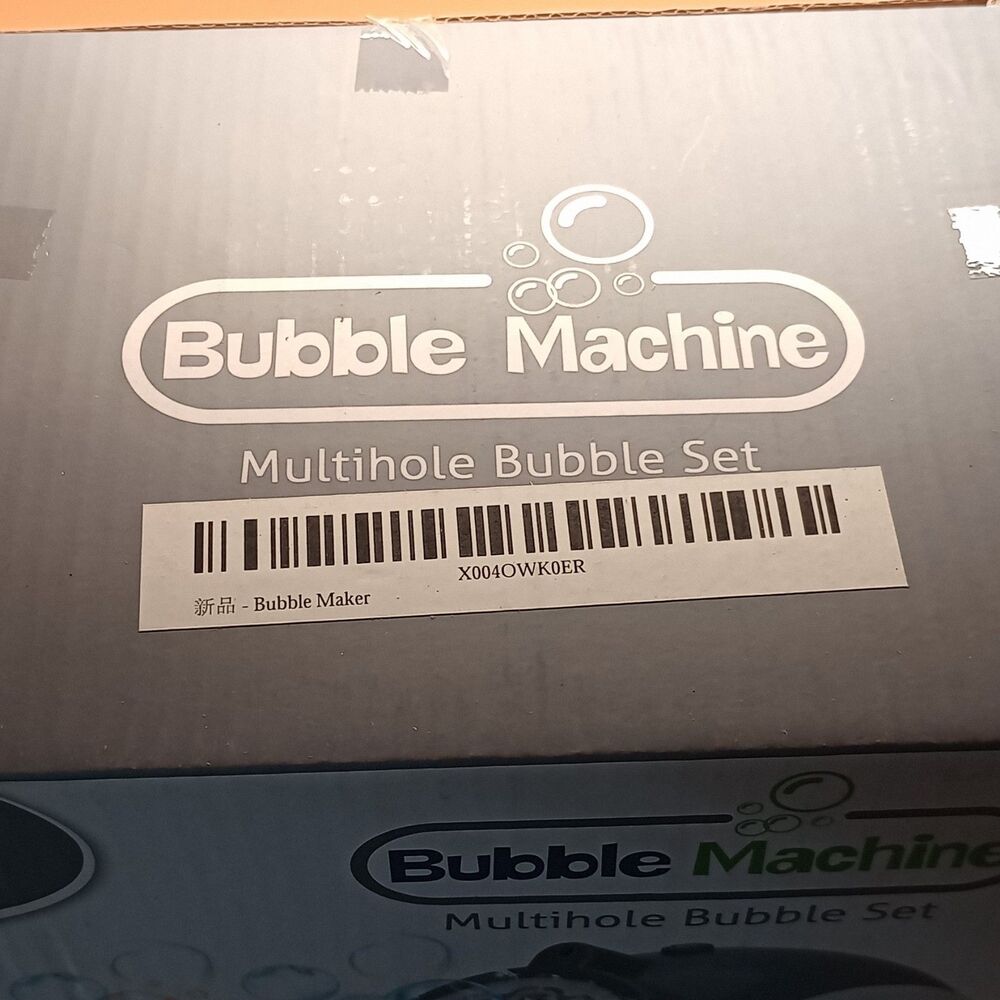 Multihole Bubble Machine 360° Rotation USB Rechargeable Ages 3+ MY299A-2 - Picture 5 of 5
